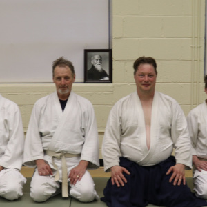 VA Aikikai students with visitor, Graig Neville